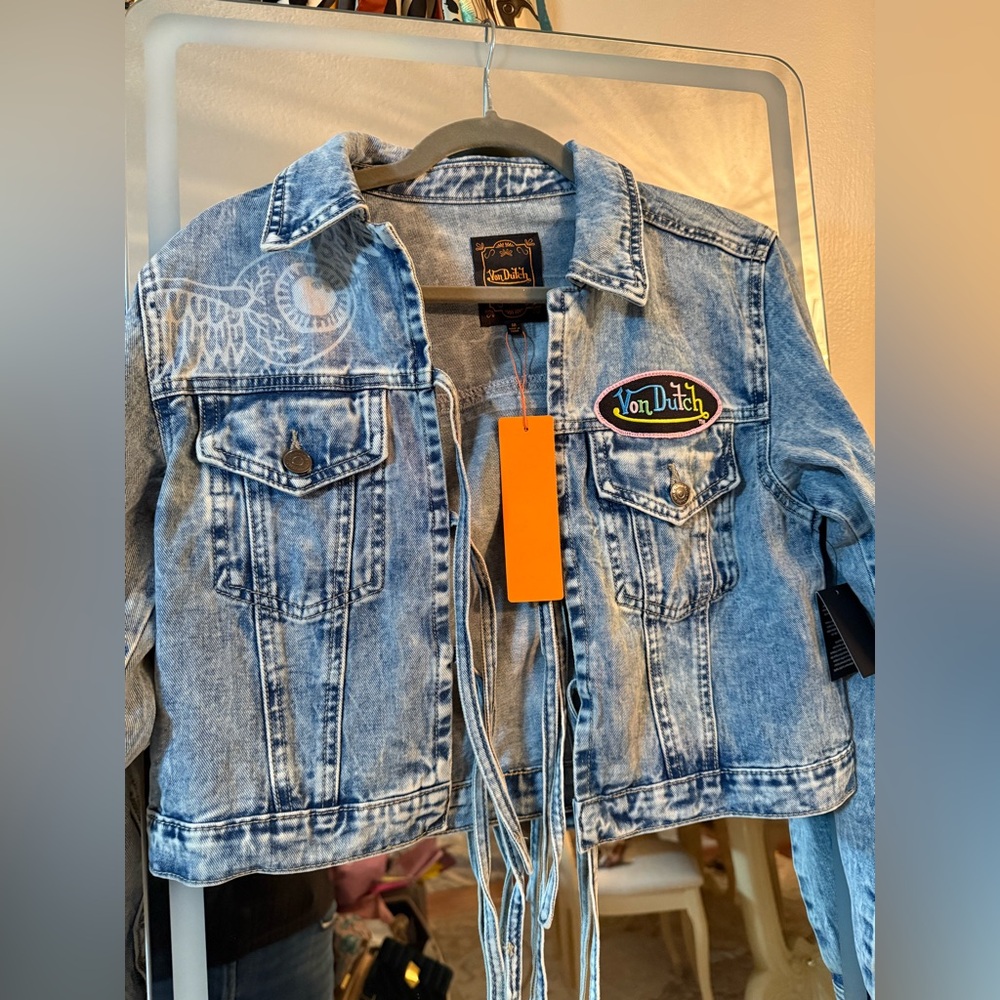 Von Dutch Light Blue Denim Jacket - Picture 5 of 7